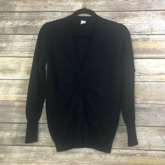J Crew Womens Black Cardigan Size M - Picture 2 of 5